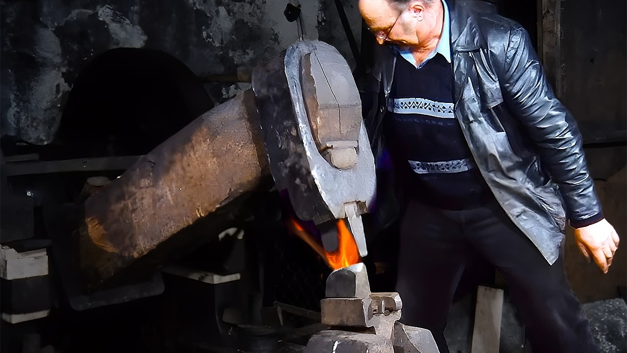 WATCH: 200 Year Old Power Hammer Brought Back to Life!
