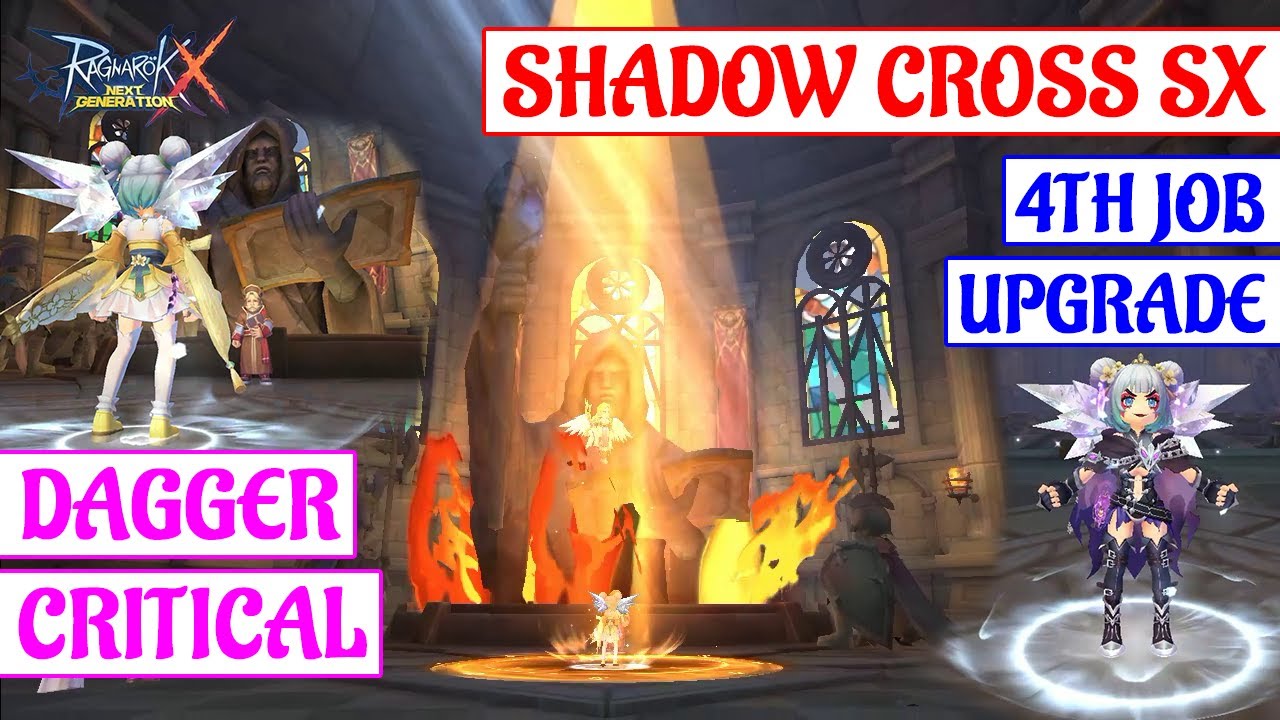 [ROX] SHADOW CROSS SX GAMEPLAY - 4TH JOB UPGRADE FROM GX GUILLOTINE ...