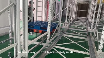 Four-Way Shuttle with Lift System | HEGERLS Intelligent Warehouse