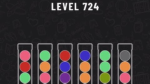 Ball Sort Puzzle Level 724 #ballsortpuzzle #ballsortpuzzlegameplay #puzzlegame #mobilegames