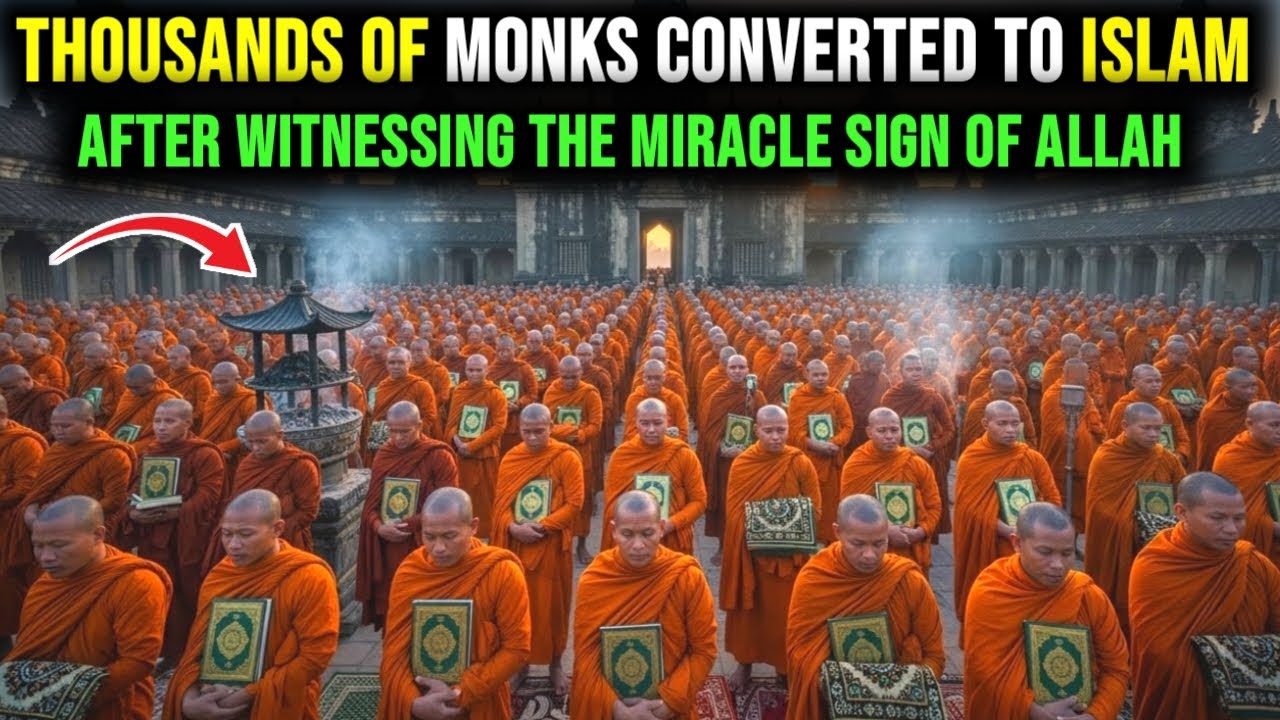 Тысячи монахов приняли ислам, став свидетелями этого чуда Аллаха ❤️