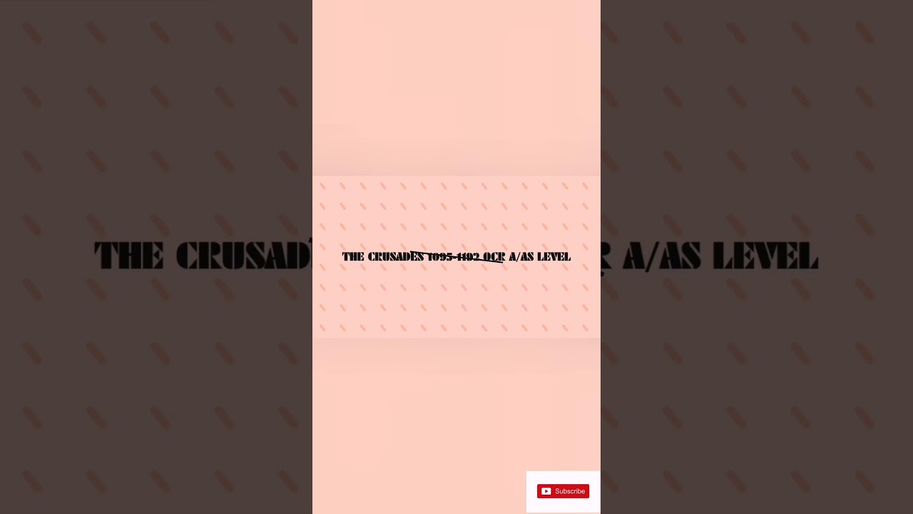 Preaching of the First Crusade| AS/A Level History