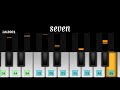 Seven  jungkook ft latto  perfect piano app tutorial  easy piano  ish2001