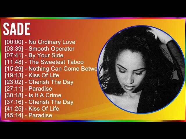 Sade 2024 MIX Greatest Hits - No Ordinary Love, Smooth Operator, By Your Side, The Sweetest Taboo class=