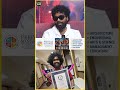 '72hrs Theatre art பண்ணி நான் World record பண்ணேன்😊' Daniel Happy Moment |#shorts