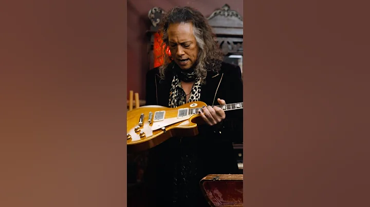 Kirk Hammett Shows Mark Agnesi his "Load" & "Reload" 1958 Gibson Les Paul Standard