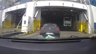 Boarding Grimaldi lines ferry Porto Torres - Olbia; 09/16/2017.