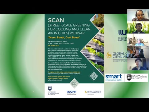 2nd street-scale greening for cooling and clean air in cities (SCAN) webinar | University of Surrey