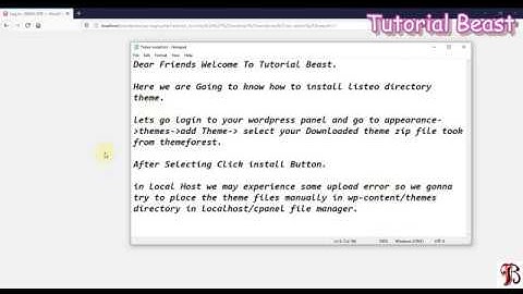 HOW TO INSTALL LISTEO THEME INSTALLATION ON WORDPRESS