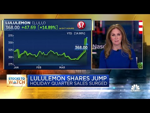   Lululemon Shares Jump After Holiday Sales Surge