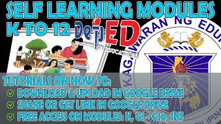 DEPED TUT101 - HOW TO ACCESS / DOWNLOAD / UPLOAD / SHARE / GET LINK OF MODULES FROM GOOGLE DRIVE