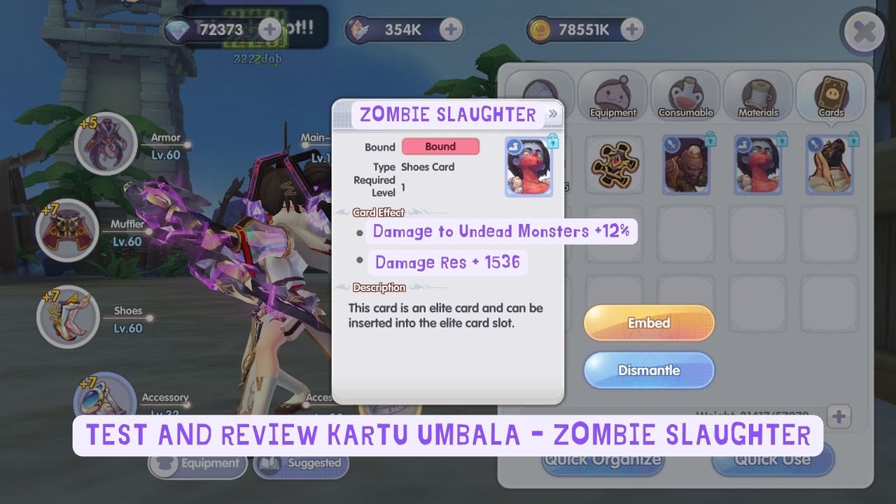[ROX] TEST AND REVIEW KARTU UMBALA - ZOMBIE SLAUGHTER - YouTube