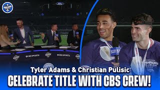 NATIONS LEAGUE CHAMPS! Tyler Adams \& Christian Pulisic celebrate with CBS crew | CBS Sports Golazo