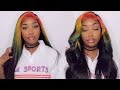 HOW TO RAINBOW OMBRE HAIR COLOR TUTORIAL ON DARK HAIR ! | FT TINASHEHAIR