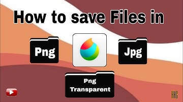 How to save files in medibang paint | How to save illustration in medibang paint