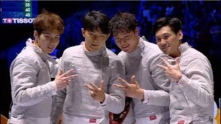 Korea v Hungary - 2019 Sabre World Champs Men's Team Final (Budapest)
