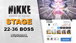 Stage 22-36 BOSS (Nihilister) Normal Mode | Goddess of Victory: Nikke