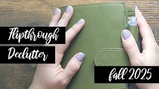 Planner Flipthrough and Declutter | Fall 2025