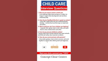 Top 5 Child Care Job Interview Questions and Answers to ace your Dream Job