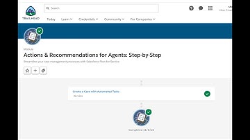 Actions & Recommendations for Agents: Step-by-Step || Salesforce ||Trailhead challenge  ||