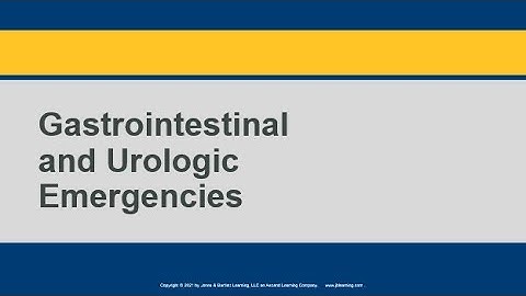 Gastrointestinal and Urologic Emergencies