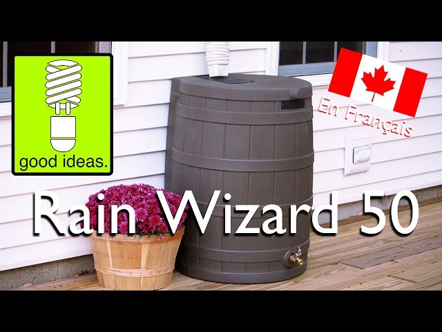 Good Ideas Rain Wizard Collecteur d'eau en plastique pour baril de