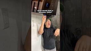 Asking our dad what sound a dinosaur makes #prank
