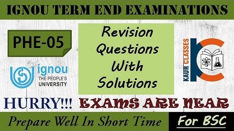 BPHE-105/PHE-05 | Most Imp. Ques. | Part-2 | Mathematical Methods in Physics-II | TEE | BSC | IGNOU