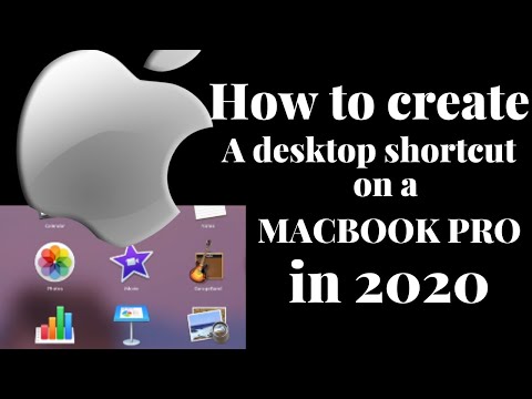 How to create a desktop shortcut on a macbook pro in 2020