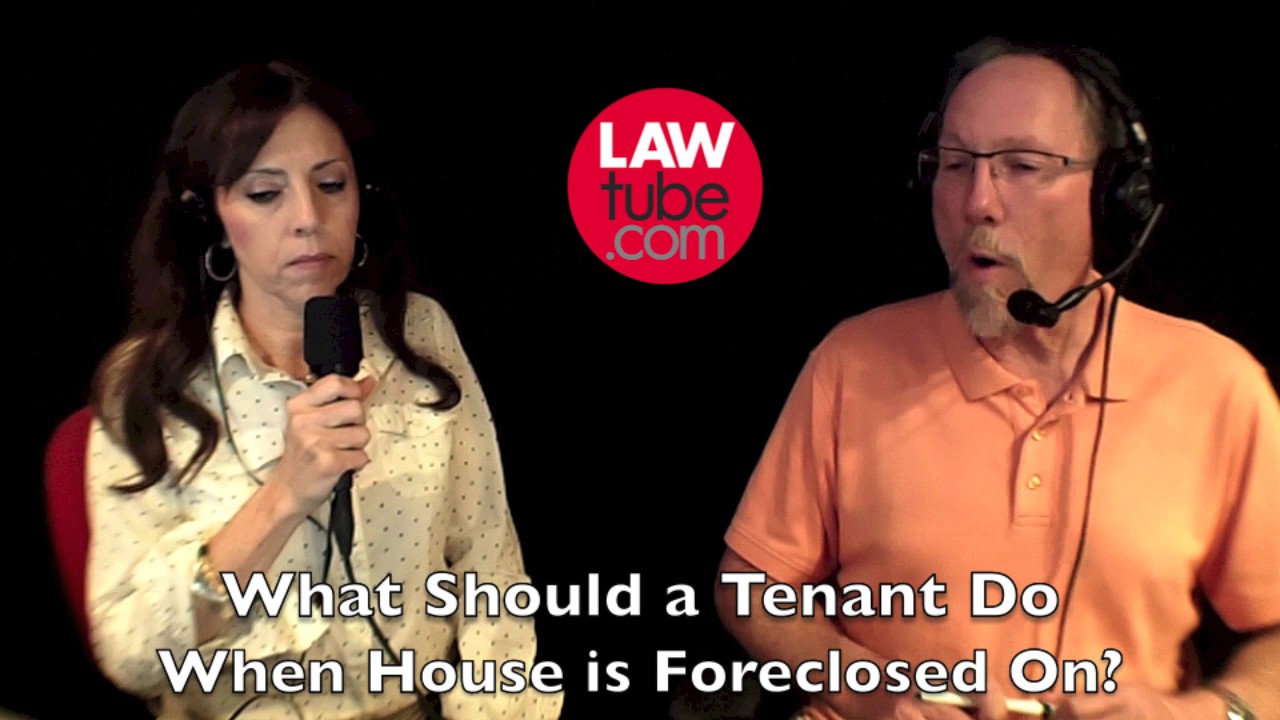 What should tenant expect when house is foreclosed?