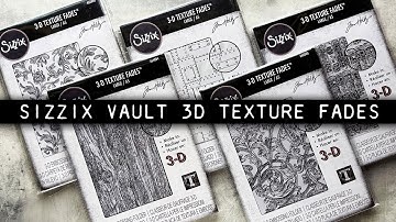 Tim Holtz Sizzix Vault 3D Texture Fades