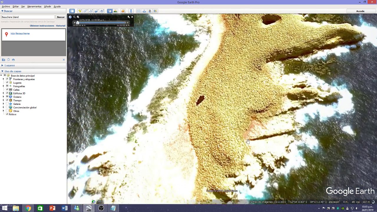Isla Beauchene del google earth O_o