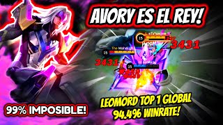 ¡SOLO AVORY PUEDE REMONTAR UNA PARTIDA ASI! LEOMORD TOP 1 GLOBAL 94.4% WINRATE! | MOBILE LEGENDS
