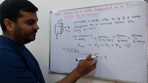 Lec-7 : Volumetric Strain | Net Strain | Simple Stress & Strain |Strength Of Materials | MOM | VTU
