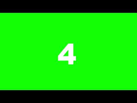 Count down 9 0 Green Screen with sound