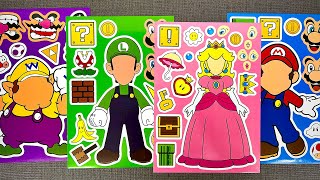 Super Mario Sticker Book Makeover 🍄 ASMR Fun with Mario, Luigi & Yoshi screenshot 5