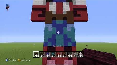 Minecraft 360: How To Make A Captain America Statue (The Avengers)
