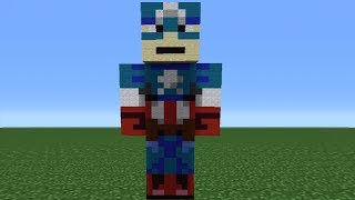 Minecraft 360: How To Make A Captain America Statue (The Avengers) screenshot 2