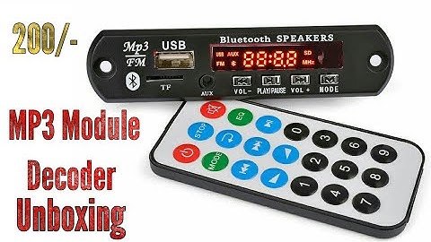 MP3 Decoder Blutooth_Unboxing Video_Only 200/-_Explained_