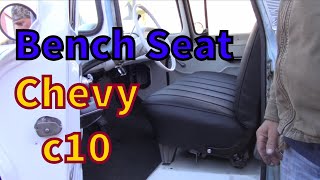 Install bench seat, Chevy C10 ￼