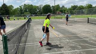Dick and Nancy Farmer playing pickle ball 2