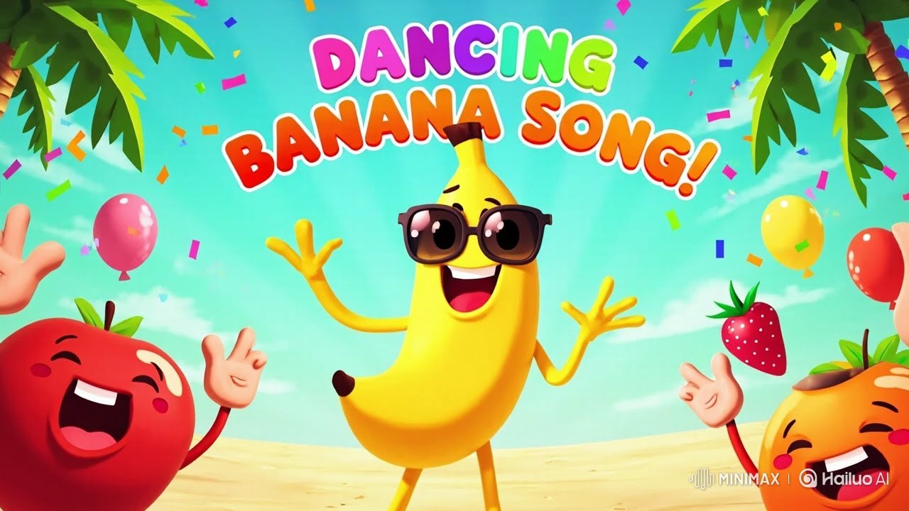 🎵 Dancing Banana Song 🍌 | Fun Kids Song & Dance | Funny Tunes Zoo - YouTube