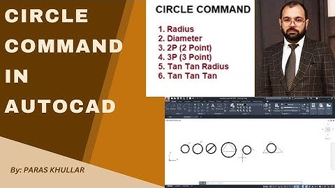 Circle Command in AutoCAD (6 Methods) | Draw Commands | Paras Khullar