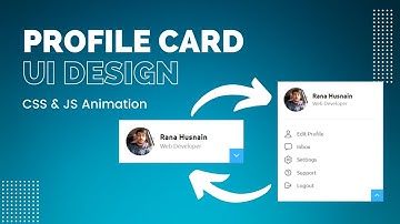 Profile Card UI Design | CSS & JS Animation