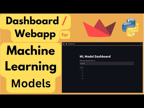 Streamlit + Machine Learning: Dashboard for Machine Learning Models ...