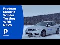 Protean electric winter testing with nevs national electric vehicle sweden