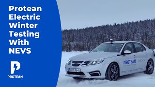 Protean Electric Winter Testing With NEVS (National Electric Vehicle Sweden)