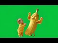 The Baby and the Comic Banana 4k green sceen #funny