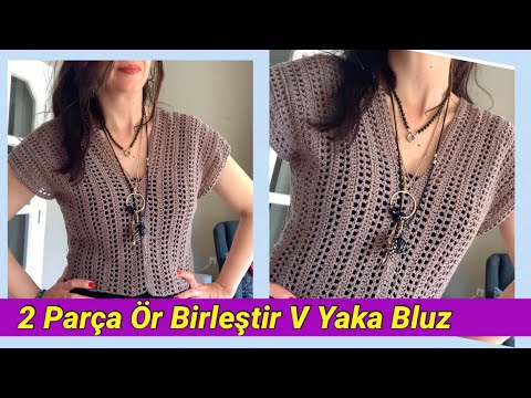 Tığişi Bluz (Yaka-Kol Kesmek Yok!)