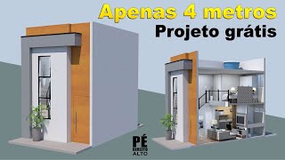 Mini casa Loft 4 x 6 m I projeto completo